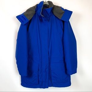 Lands’ End Royal Blue Fleece Lined Parka Women’s L